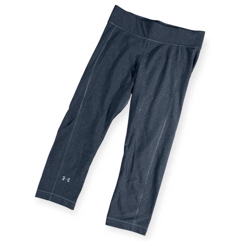 Under Armour HeatGear Compression Leggings Gray Capri Pants‎ Womens Medium